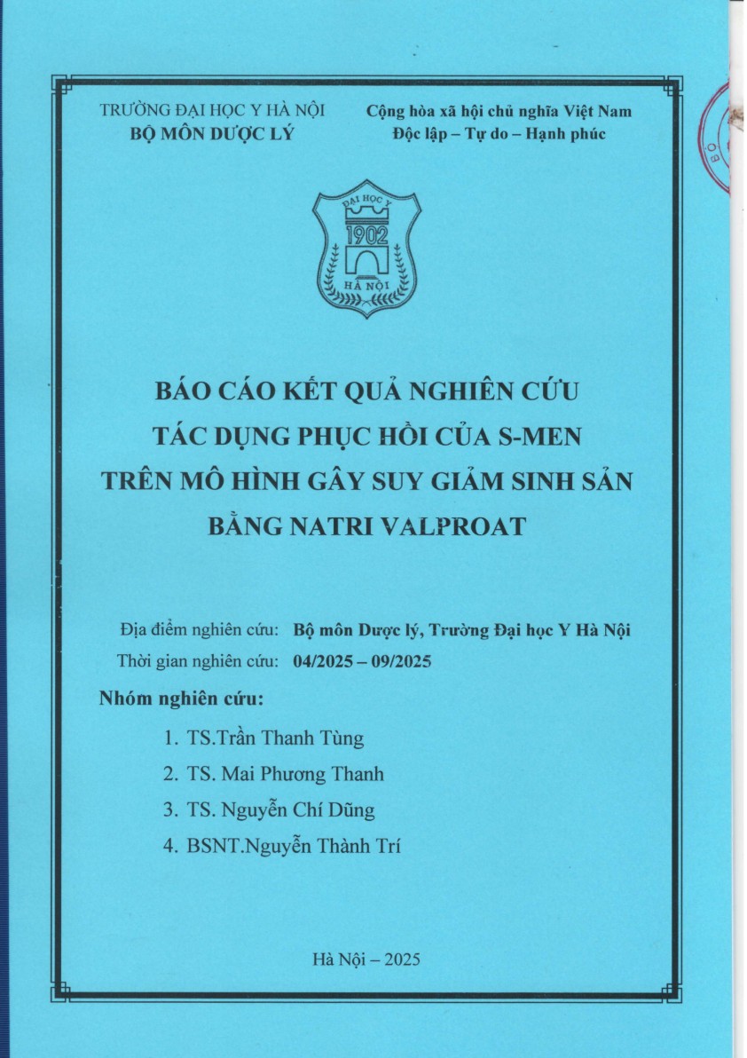Báo cáo thử nghiệm lâm sàng